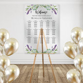 Wedding lavender 15 tables seating chart acryl bord