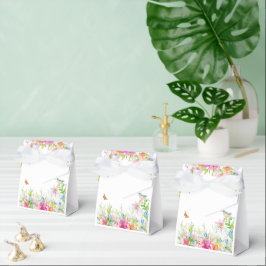 Wedding.Lelies en Vogels Waterverf Bedankdoosjes