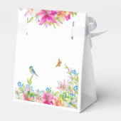 Wedding.Lelies en Vogels Waterverf Bedankdoosjes (Achterkant)