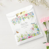 Wedding.Lelies en Vogels Waterverf Wedding Bedankzakje (Gezegeld)
