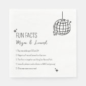 Wedding Leuke weetjes hand getrokken funky disco b Servet (Voorkant)