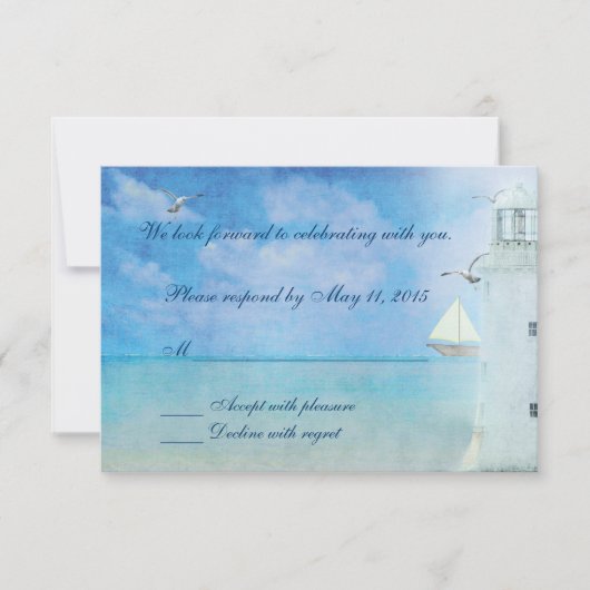 Wedding Lighthouse RSVP (Voorkant)