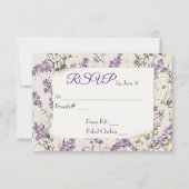 Wedding Lilacs RSVP (Voorkant)