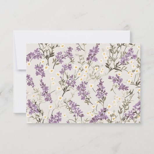 Wedding Lilacs RSVP (Achterkant)