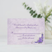 Wedding Lilacs RSVP (Staand voorkant)