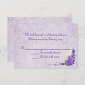 Wedding Lilacs RSVP (Voorkant / Achterkant)