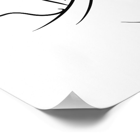 Wedding Line Art Poster (Hoek)