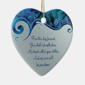Wedding Love Heart Favor Ornament (Rechts)