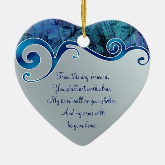 Wedding Love Heart Favor Ornament (Voorkant)