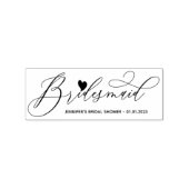 Wedding Love Heart Script Vrijgezellenfeest Rubberstempel (Afrduk)