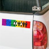 WEDDING LOVE IS LOVE 2 -.png Bumpersticker (Op Truck)