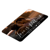 Wedding Love is Patiënt Postponement Photo Magnet Magneet (Linkerzijde)