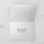 Wedding Love Leaf over Birch Kaart (Binnen)