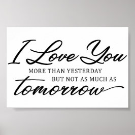Wedding Love Quote Poster