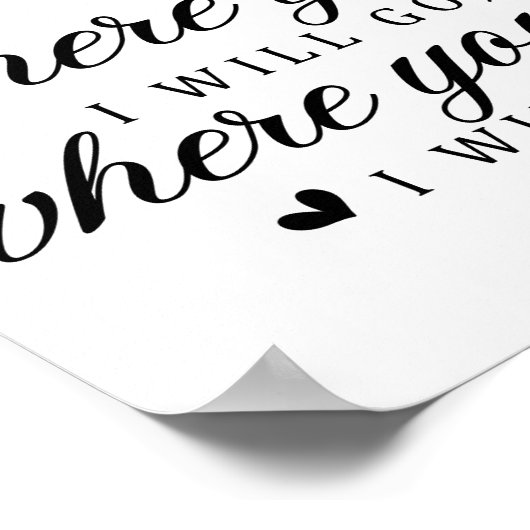 Wedding Love Quote Poster (Hoek)