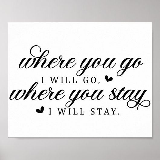 Wedding Love Quote Poster (Voorkant)