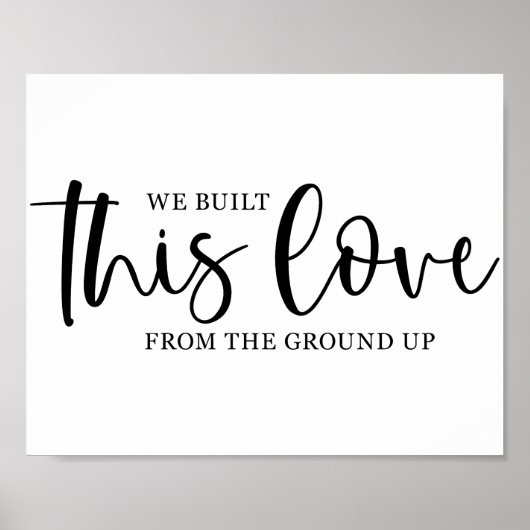 Wedding Love Quote Poster (Voorkant)