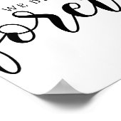 Wedding Love Quote Poster (Hoek)