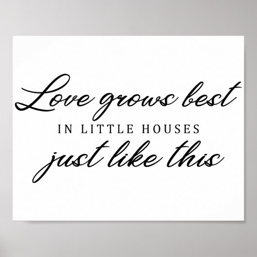 Wedding Love Quote Poster (Voorkant)