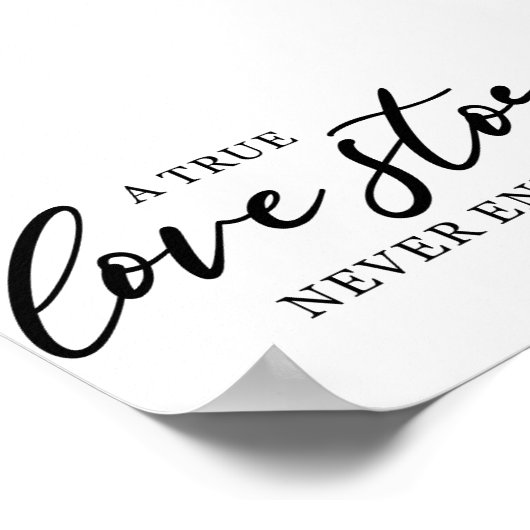 Wedding Love Quote Poster (Hoek)