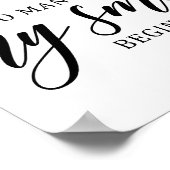 Wedding Love Quote Poster (Hoek)