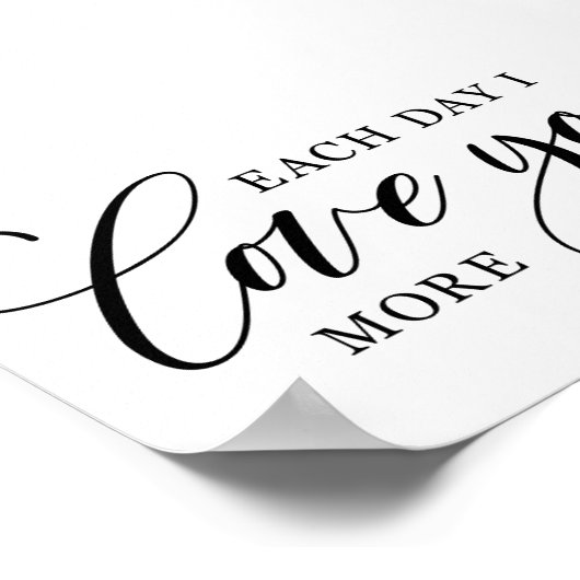 Wedding Love Quote Poster (Hoek)