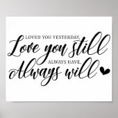 Wedding Love Quote Poster (Voorkant)