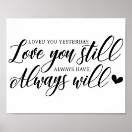 Wedding Love Quote Poster