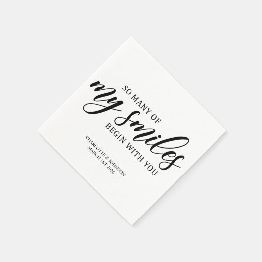 Wedding Love Quote Servet (Hoek)