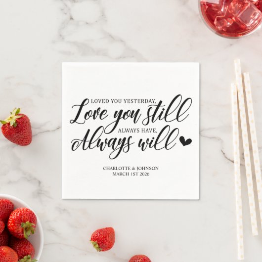 Wedding Love Quote Servet (Insitu)