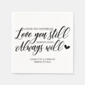 Wedding Love Quote Servet (Voorkant)