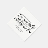 Wedding Love Quote Servet (Hoek)