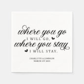 Wedding Love Quote Servet (Voorkant)