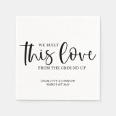 Wedding Love Quote Servet (Voorkant)