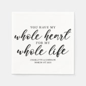 Wedding Love Quote Servet (Voorkant)