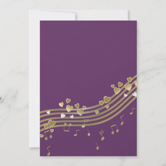 Wedding Love Song Kaart (Achterkant)