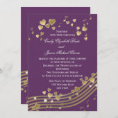 Wedding Love Song Kaart (Voorkant / Achterkant)