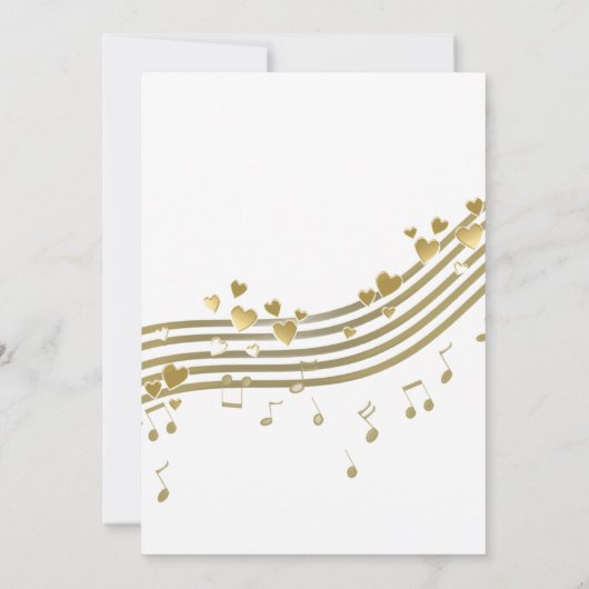 Wedding Love Song Kaart (Achterkant)