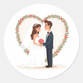 Wedding Love Sticker (Voorkant)