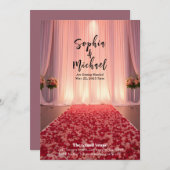 Wedding Magazine Hoesje Roos Petals Kaart (Voorkant / Achterkant)