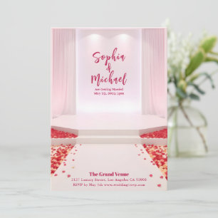 Wedding Magazine Hoesje Roos Petals Kaart