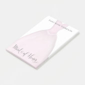 Wedding Maid of Eur Cute  Dress Custom Post-it® Notes (Schuin)