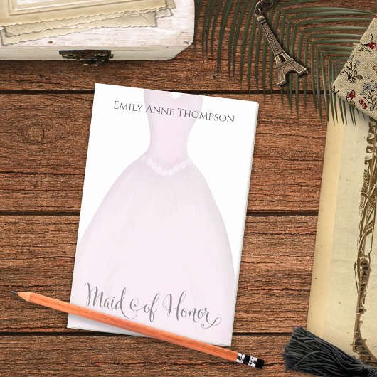 Wedding Maid of Eur Cute  Dress Custom Post-it® Notes