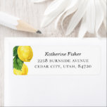 Wedding Mailing Sticker | Lemon Return-adres<br><div class="desc">Voeg een frisse en elegante touch toe aan uw huwelijksbriefpapier met deze citroen retour adreslabels met een fel waterverf citrusontwerp. Perfect voor het verzegelen van huwelijksuitnodigingen, het opslaan van de data, en dank u kaarten. Het vrolijke citroenthema brengt een vleugje mediterrane charme en zomerse stijl in je enveloppen, waardoor je...</div>