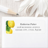 Wedding Mailing Sticker | Lemon Return-adres (Insitu)