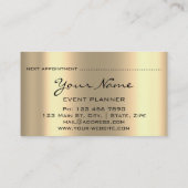 WEDDING MAKEUP ARTIST COUCH GREEN HOLOGRAPH AFSPRAKENKAARTJE (Achterkant)