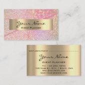 WEDDING MAKEUP ARTIST COUCH Roos HOLOGRAPH Afsprakenkaartje (Voorkant / Achterkant)