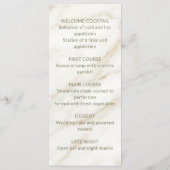 Wedding Marble and Laurel / Boda Mármol y Laurel Menu (Achterkant)