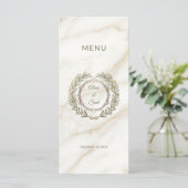 Wedding Marble and Laurel / Boda Mármol y Laurel Menu (Staand voorkant)
