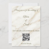 Wedding Marble and Laurel / Boda Mármol y Laurel Save The Date (Achterkant)
